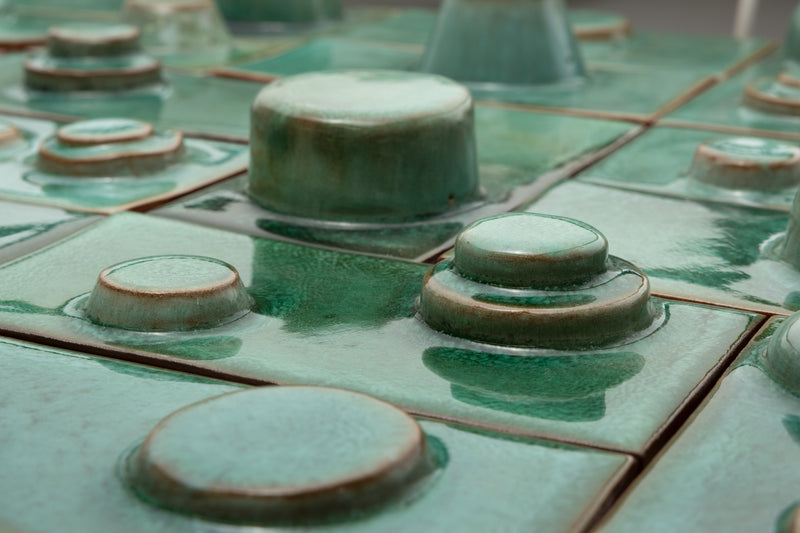 Hand-Made 3D Green Tiles - ACX814-EX