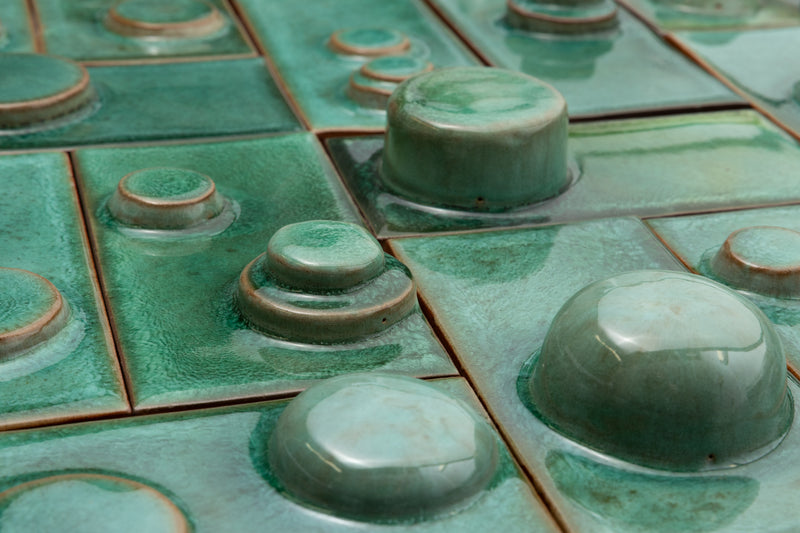 Hand-Made 3D Green Tiles - ACX814-EX