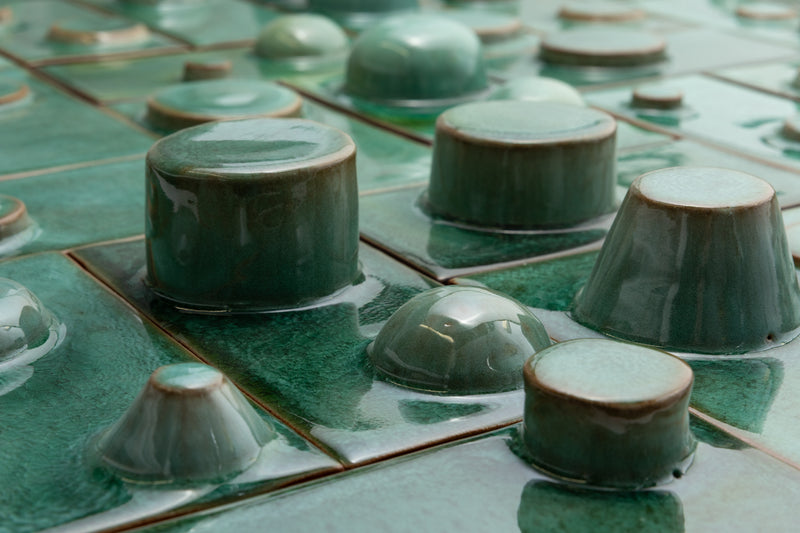 Hand-Made 3D Green Tiles - ACX814-EX