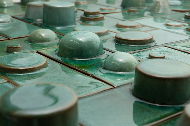 Hand-Made 3D Green Tiles - ACX814-EX