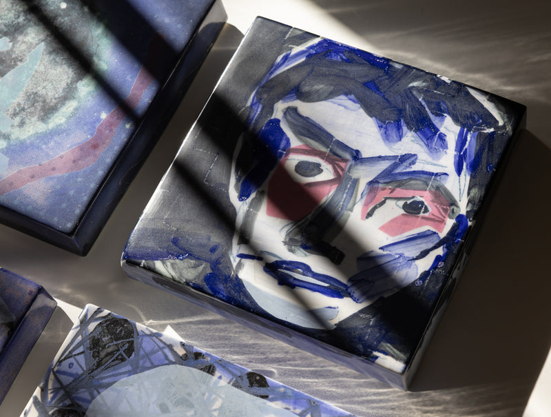 "FACES" by Gerrit Oosthuizen Ceramic Portraits - AE653C
