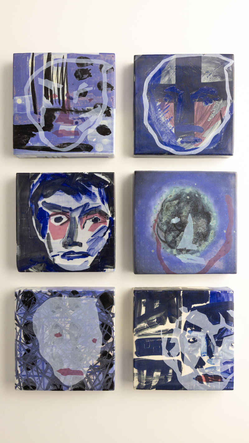 "FACES" by Gerrit Oosthuizen Ceramic Portraits - AE653C