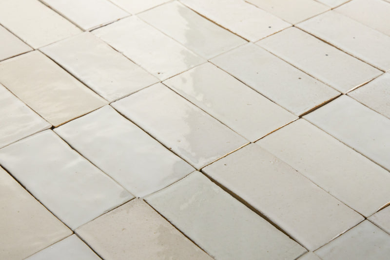 Undulating Off-White Handmade Rectangular Tiles - AKHBMC_Metro_WS