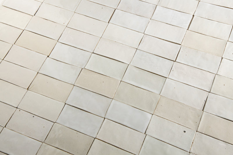 Undulating Off-White Handmade Rectangular Tiles - AKHBMC_Metro_WS