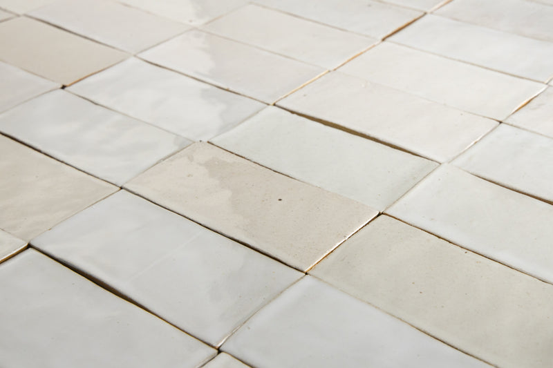 Undulating Off-White Handmade Rectangular Tiles - AKHBMC_Metro_WS