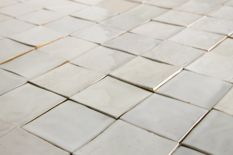 Undulating Off-White Handmade Square Tiles - AKHBMC_Square_WS