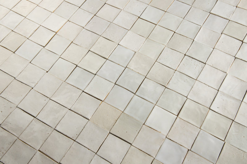 Undulating Off-White Handmade Square Tiles - AKHBMC_Square_WS