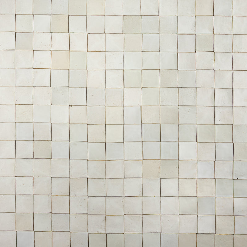 Undulating Off-White Handmade Square Tiles - AKHBMC_Square_WS