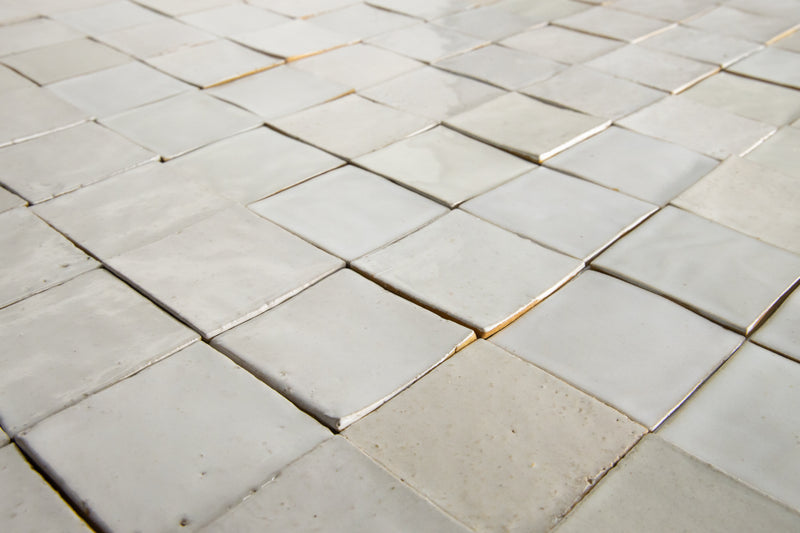 Undulating Off-White Handmade Square Tiles - AKHBMC_Square_WS