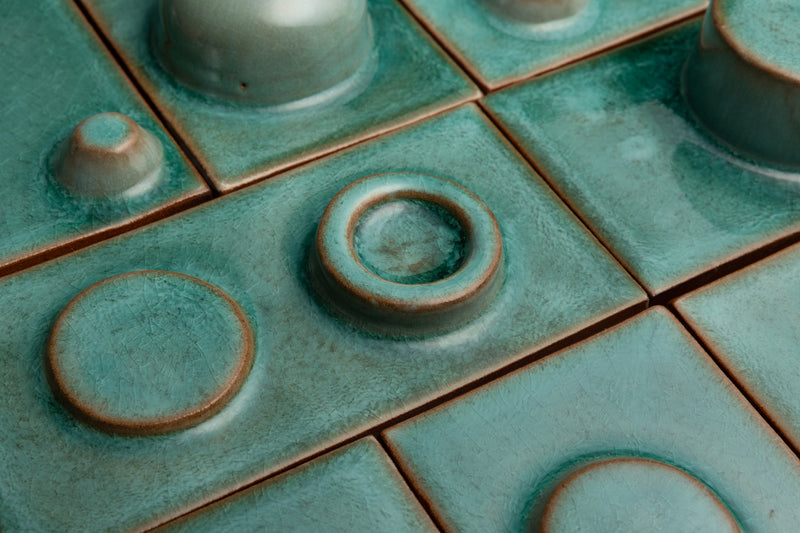 Hand-Made Rectangular 3D Aqua Tiles - B1IGZC-EX