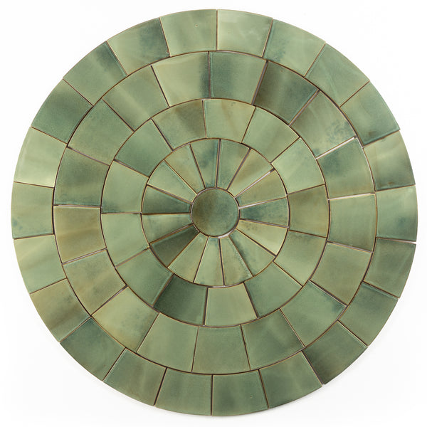 Green Circle Pattern Tiles - BDJEEB