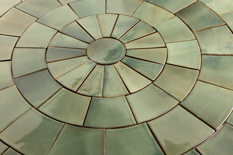Green Circle Pattern Tiles - BDJEEB