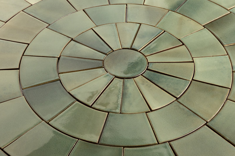 Green Circle Pattern Tiles - BDJEEB