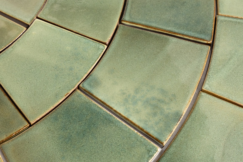 Green Circle Pattern Tiles - BDJEEB