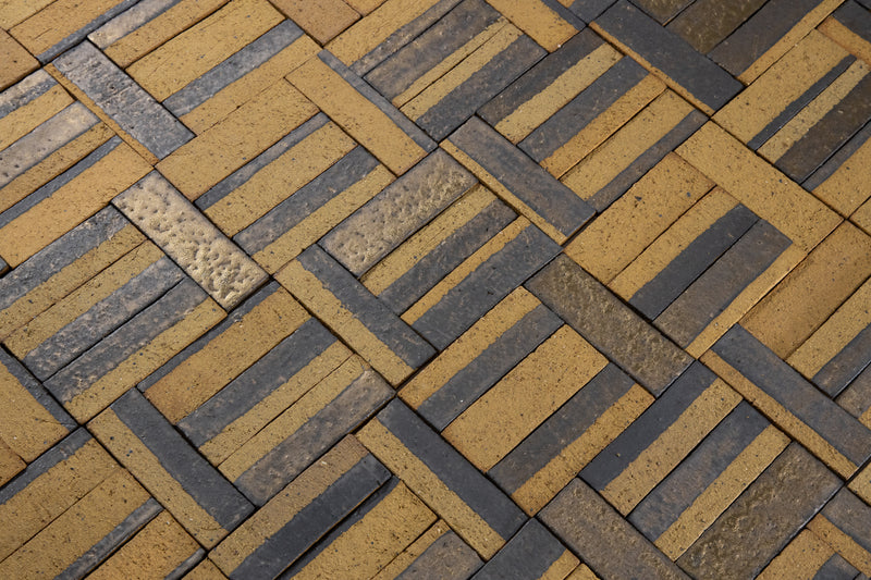 Rectangular Terra Cotta and Metallic Tile - BHLEFJ-WS