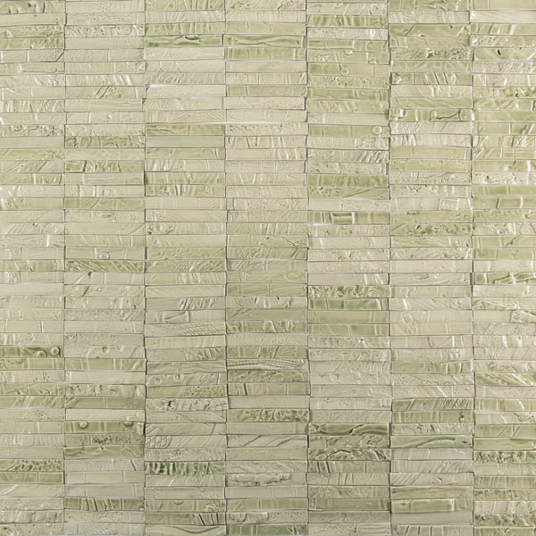 Pale Green Hand-Sculpted Ceramics Tiles - BJBAJK_7B