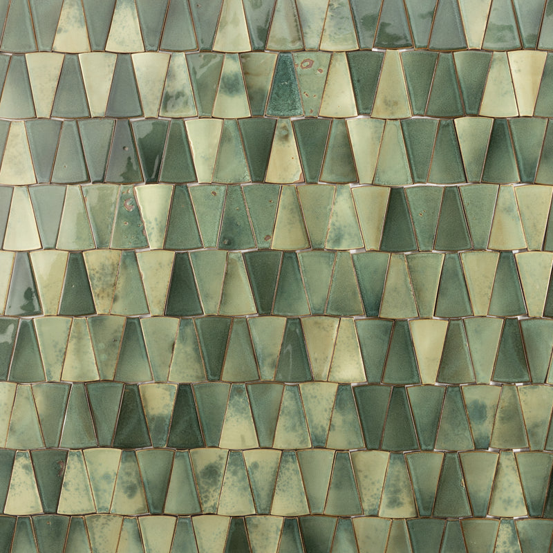 Green Radius Wedge Tiles - BJF17K-1-WS