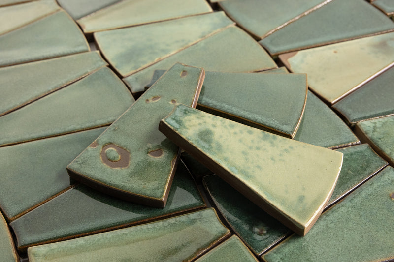 Green Radius Wedge Tiles - BJF17K-1-WS
