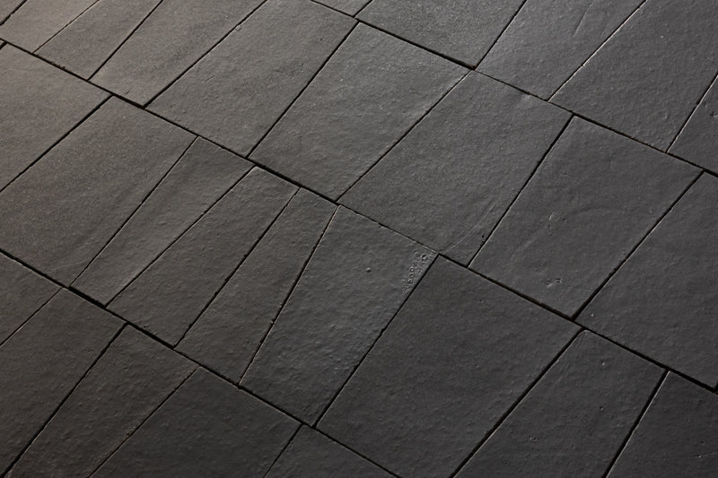 Matt Black Wedge Shaped Chunky Tiles - BJMTL1-WS