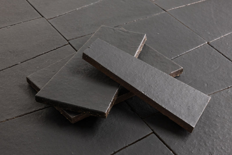 Matt Black Wedge Shaped Chunky Tiles - BJMTL1-WS