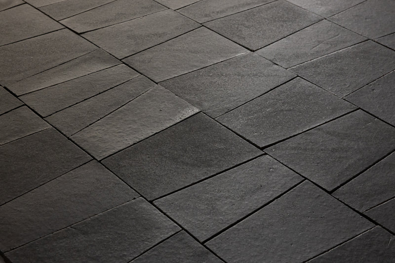 Matt Black Wedge Shaped Chunky Tiles - BJMTL1-WS