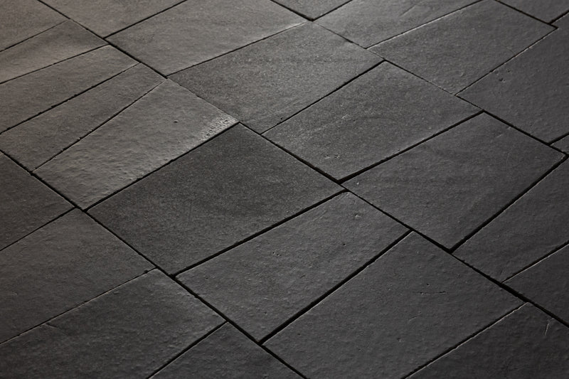 Matt Black Wedge Shaped Chunky Tiles - BJMTL1-WS