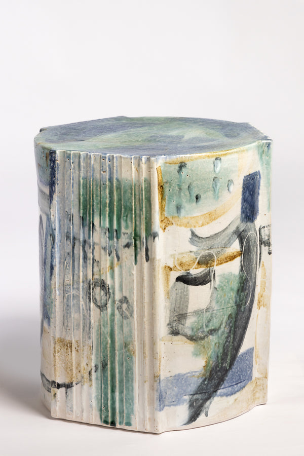 Abstract Hand-Made Ceramic Side Table 385mm - CBGMEB