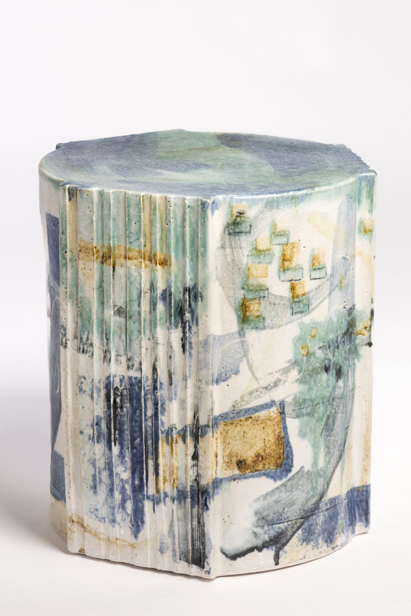 Abstract Hand-Made Ceramic Side Table 385mm - CBGMEB