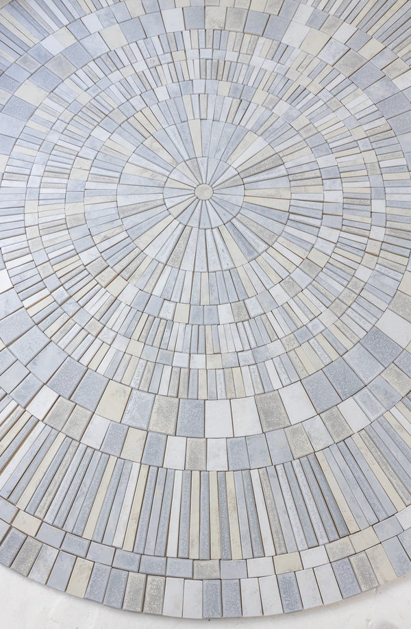 Elevate Your Space with Handmade and Painted Circular Patterns and 15 Unique Shaped tiles - CCED-EX 26C