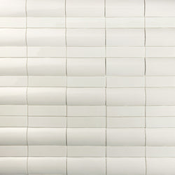 Convex Rectangular Tile White Gloss Tiles - CDFBGA-WS