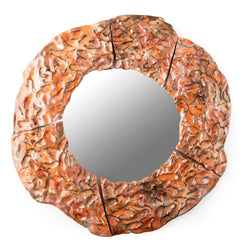 Medium Orange Ceramic Mirror - CEBGKH