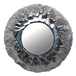 Small Black & Blue Ceramic Mirror - CEMJXY