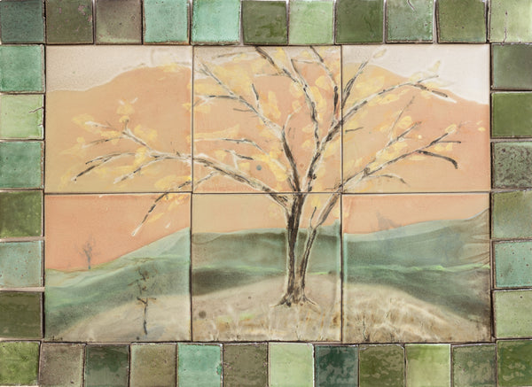 1.02m² Tree in Landscape Ceramic Mural - CFLMVC_11D