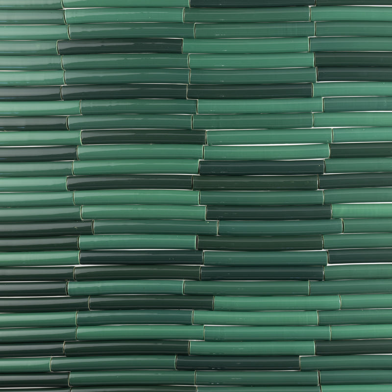 Fluted Green Tiles - CGBECJ-WS