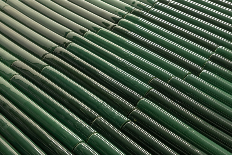 Fluted Green Tiles - CGBECJ-WS