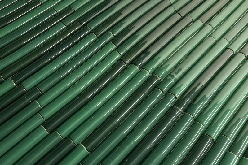 Fluted Green Tiles - CGBECJ-WS