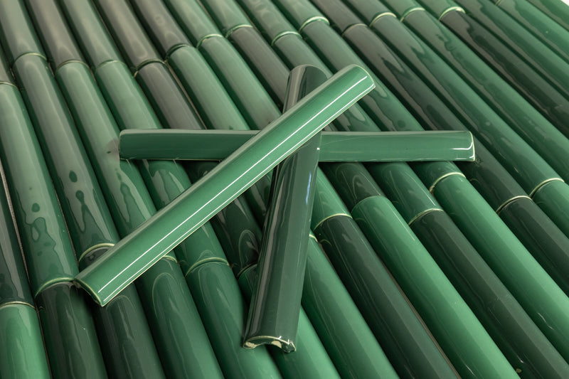 Fluted Green Tiles - CGBECJ-WS