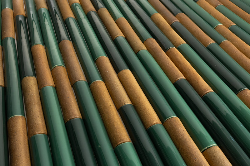 Fluted Green Tiles - COMP_CGBECJ