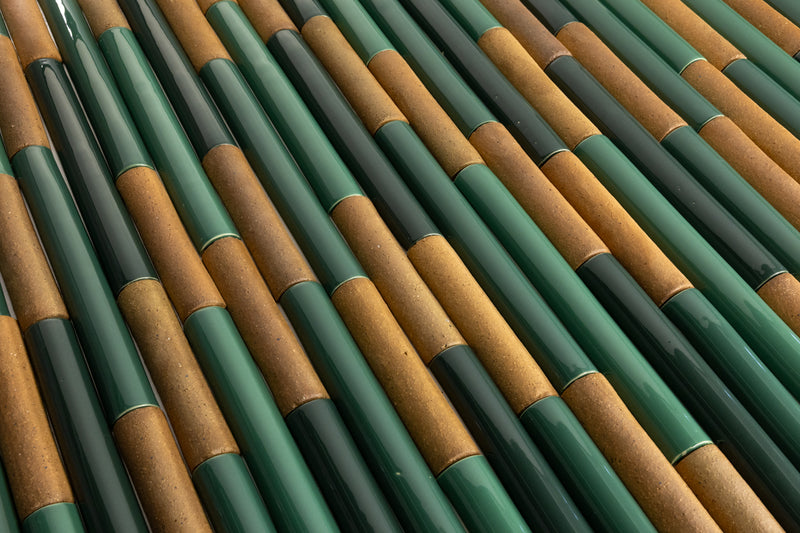 Fluted Green Tiles - COMP_CGBECJ
