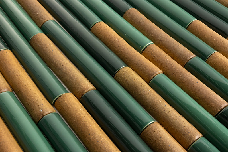 Fluted Green Tiles - COMP_CGBECJ