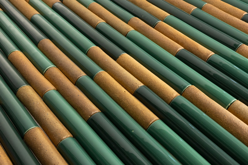 Fluted Green Tiles - COMP_CGBECJ