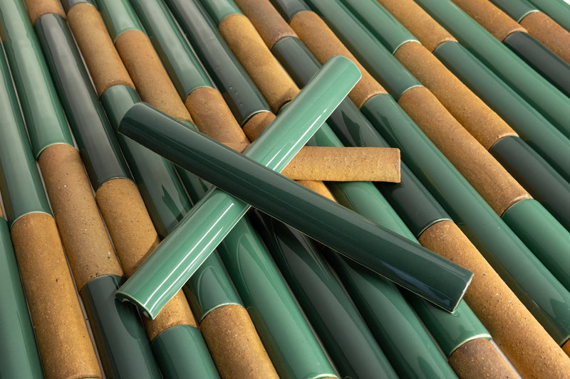 Fluted Green Tiles - COMP_CGBECJ