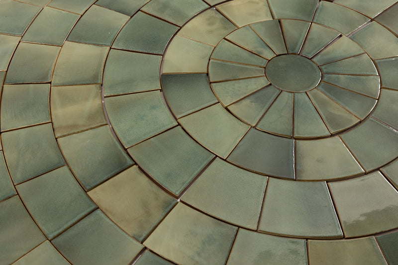 Green Circle Pattern Tiles - CHGDEC