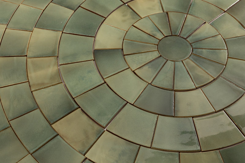 Green Circle Pattern Tiles - CHGDEC