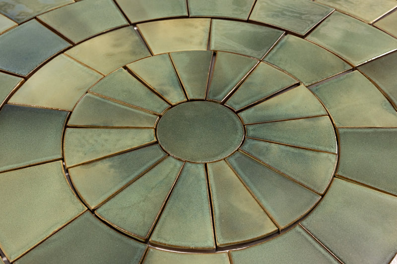 Green Circle Pattern Tiles - CHGDEC