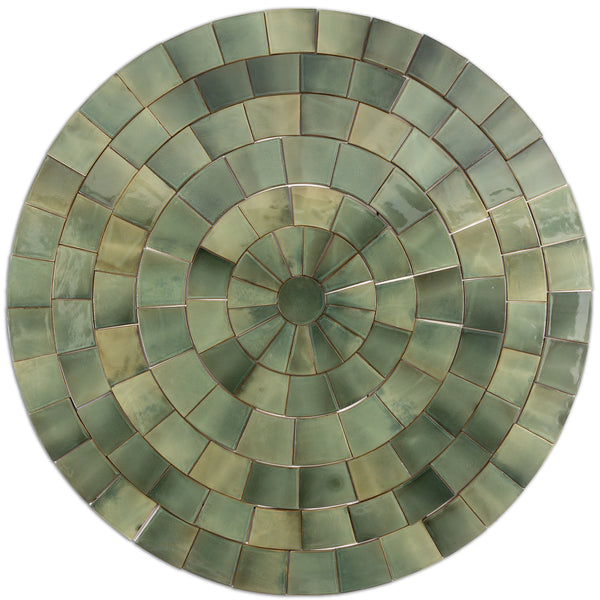 Green Circle Pattern Tiles - CHGDEC