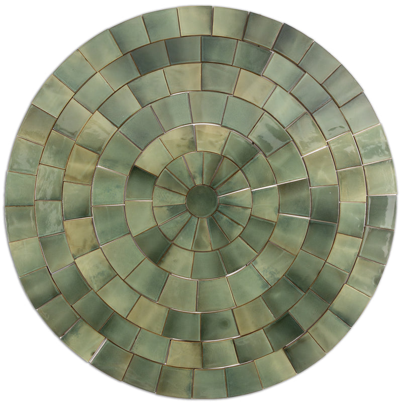Green Circle Pattern Tiles - CHGDEC