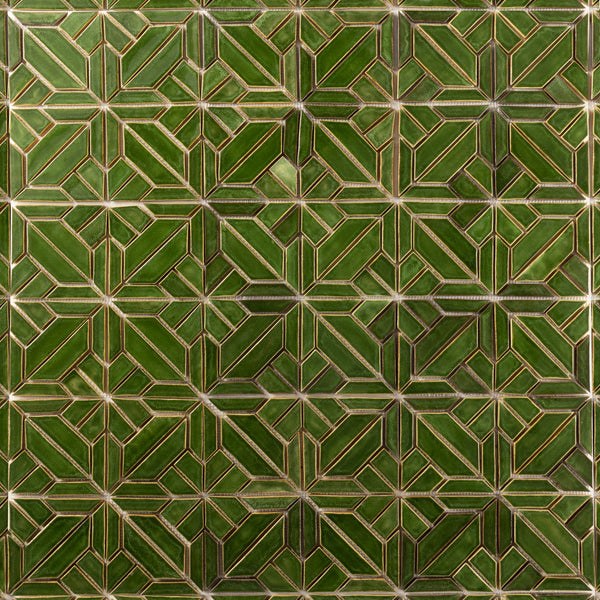 Green Mosaic Pattern Tiles CJAY63