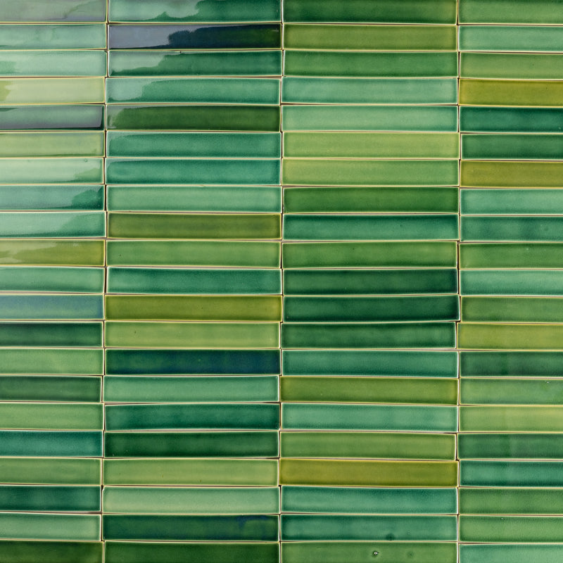 Blend of Greens Rectangular Tiles CLGLAB_EX_4B