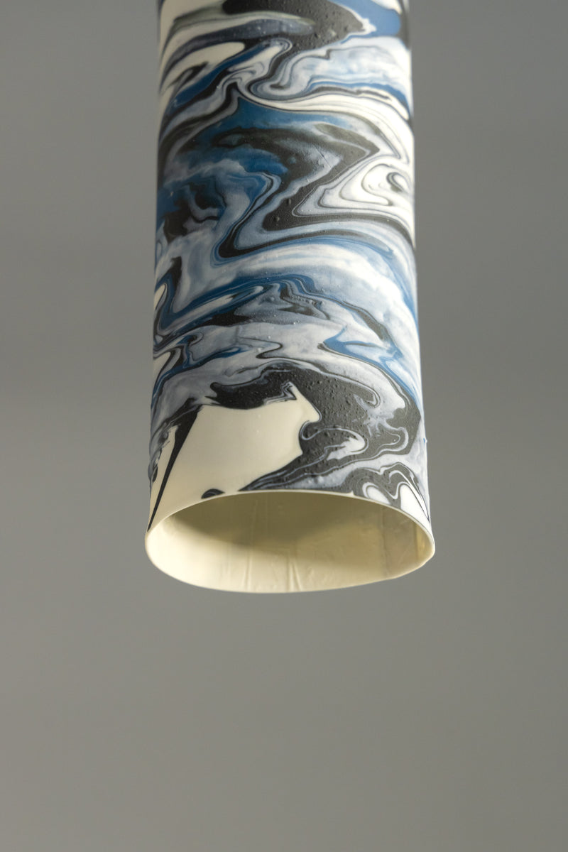 Blue & Black Porcelain Pendant Light - CMEFIF